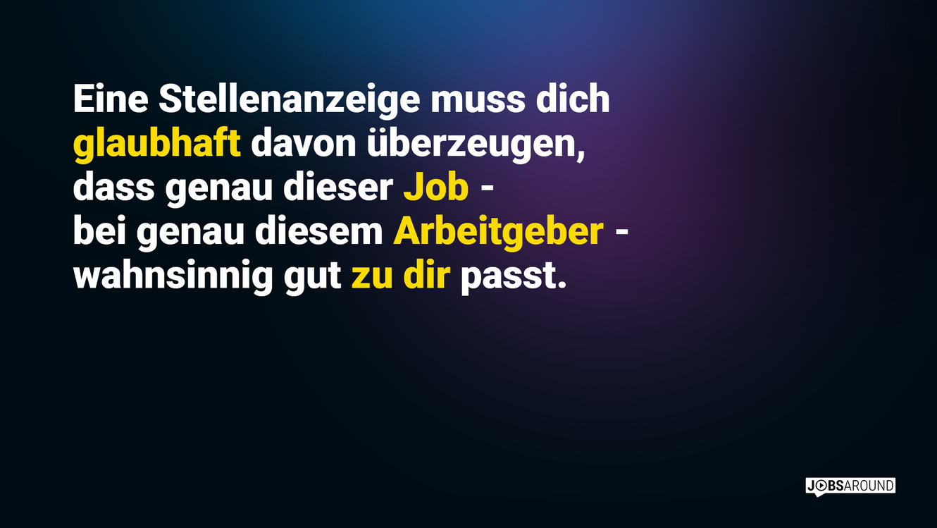Eine Stellunganzeige.